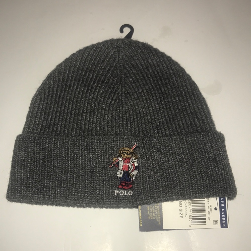 RALPH LAUREN BEAR LOGO WINTER HAT NEW WITH TAG!!!!